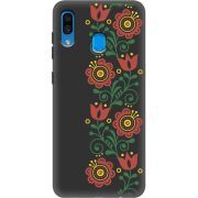 Черный чехол Uprint Samsung A305 Galaxy A30 Ethno
