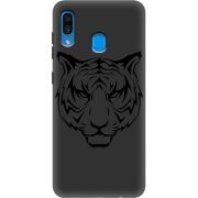 Черный чехол Uprint Samsung A305 Galaxy A30 Tiger