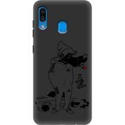 Черный чехол Uprint Samsung A305 Galaxy A30 