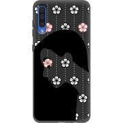Черный чехол Uprint Samsung A505 Galaxy A50 Flower Hair