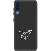 Черный чехол Uprint Samsung A505 Galaxy A50 Paper Plane