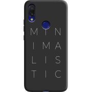 Черный чехол Uprint Xiaomi Redmi 7 Minimalistic
