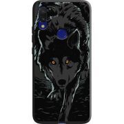 Черный чехол Uprint Xiaomi Redmi 7 Wolf