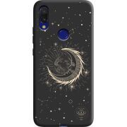 Черный чехол Uprint Xiaomi Redmi 7 Moon