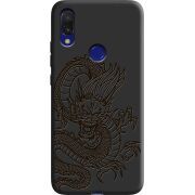 Черный чехол Uprint Xiaomi Redmi 7 Chinese Dragon