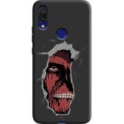 Черный чехол Uprint Xiaomi Redmi 7 Нападение на Титана