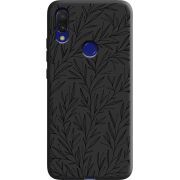 Черный чехол Uprint Xiaomi Redmi 7 Leaves