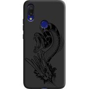 Черный чехол Uprint Xiaomi Redmi 7 Snake