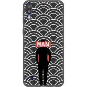 Черный чехол Uprint Samsung M105 Galaxy M10 Man Pattern