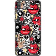 Черный чехол Uprint Samsung M105 Galaxy M10 Rock Graffiti