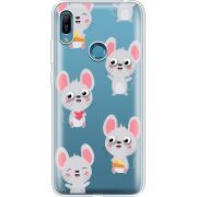 Прозрачный чехол Uprint Huawei Y6 Prime 2019 с 3D-глазками Mouse