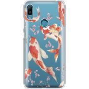 Прозрачный чехол Uprint Huawei Y6 Prime 2019 Japanese Koi Fish
