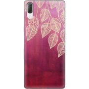 Чехол Uprint Sony Xperia L3 I4312 Gold Leaves