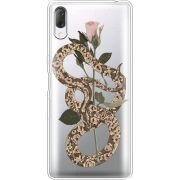 Прозрачный чехол Uprint Sony Xperia L3 I4312 Glamor Snake