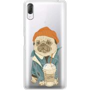 Прозрачный чехол Uprint Sony Xperia L3 I4312 Dog Coffeeman