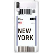 Прозрачный чехол Uprint Sony Xperia L3 I4312 Ticket New York