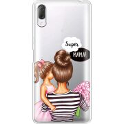 Прозрачный чехол Uprint Sony Xperia L3 I4312 Super Mama and Daughter