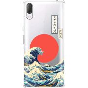 Прозрачный чехол Uprint Sony Xperia L3 I4312 Большая волна в Канагаве