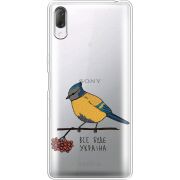 Прозрачный чехол Uprint Sony Xperia L3 I4312 Синиця і калина