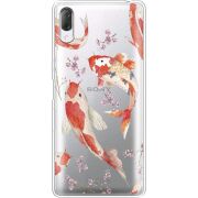 Прозрачный чехол Uprint Sony Xperia L3 I4312 Japanese Koi Fish
