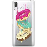 Прозрачный чехол Uprint Sony Xperia L3 I4312 Donuts