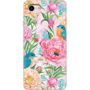Чехол Uprint Google Pixel 3 XL Birds in Flowers