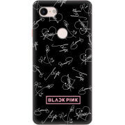Чехол Uprint Google Pixel 3 XL Blackpink автограф