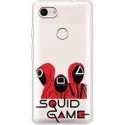 Прозрачный чехол Uprint Google Pixel 3 XL siquid game люди в красном