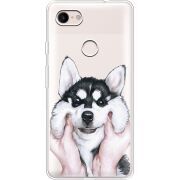 Прозрачный чехол Uprint Google Pixel 3 XL Husky