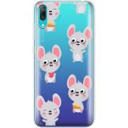 Прозрачный чехол Uprint Huawei Y7 Pro 2019 с 3D-глазками Mouse