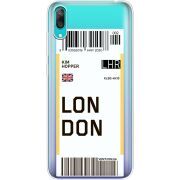 Прозрачный чехол Uprint Huawei Y7 Pro 2019 Ticket London