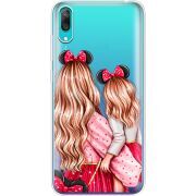 Прозрачный чехол Uprint Huawei Y7 Pro 2019 Mouse Girls