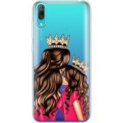 Прозрачный чехол Uprint Huawei Y7 Pro 2019 Queen and Princess