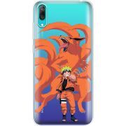 Прозрачный чехол Uprint Huawei Y7 Pro 2019 Naruto and Kurama