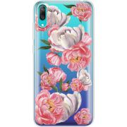 Прозрачный чехол Uprint Huawei Y7 Pro 2019 Peony Watercolor Style
