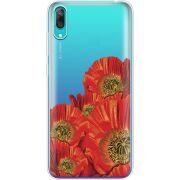 Прозрачный чехол Uprint Huawei Y7 Pro 2019 Red Poppies