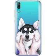 Прозрачный чехол Uprint Huawei Y7 Pro 2019 Husky