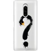 Прозрачный чехол Uprint Sony Xperia 1 Swan question