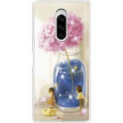 Чехол со стразами Sony Xperia 1 Little Boy and Girl