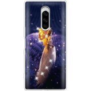 Чехол со стразами Sony Xperia 1 Girl with Umbrella