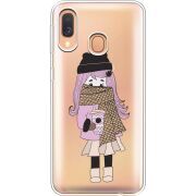 Прозрачный чехол Uprint Samsung A405 Galaxy A40 Winter Morning Girl