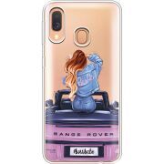 Прозрачный чехол Uprint Samsung A405 Galaxy A40 Boss Babe