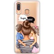 Прозрачный чехол Uprint Samsung A405 Galaxy A40 Super Mama