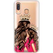 Прозрачный чехол Uprint Samsung A405 Galaxy A40 Queen and Princess