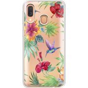 Прозрачный чехол Uprint Samsung A405 Galaxy A40 Tropical