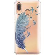 Прозрачный чехол Uprint Samsung A405 Galaxy A40 Feather