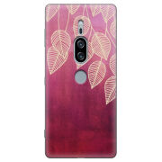 Чехол Uprint Sony Xperia XZ2 Premium H8166 Gold Leaves