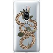 Прозрачный чехол Uprint Sony Xperia XZ2 Premium H8166 Glamor Snake