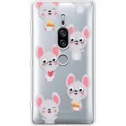 Прозрачный чехол Uprint Sony Xperia XZ2 Premium H8166 с 3D-глазками Mouse