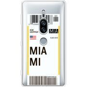 Прозрачный чехол Uprint Sony Xperia XZ2 Premium H8166 Ticket Miami